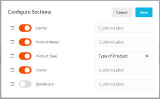 Configure Section Detail