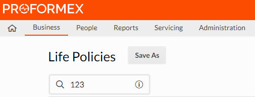 search life policies